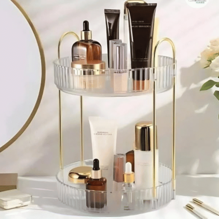 2-tier 360 Rotating Makeup Organizer