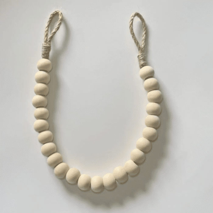 Creative Natural Wood Beaded Toilet Paper Roll Holder