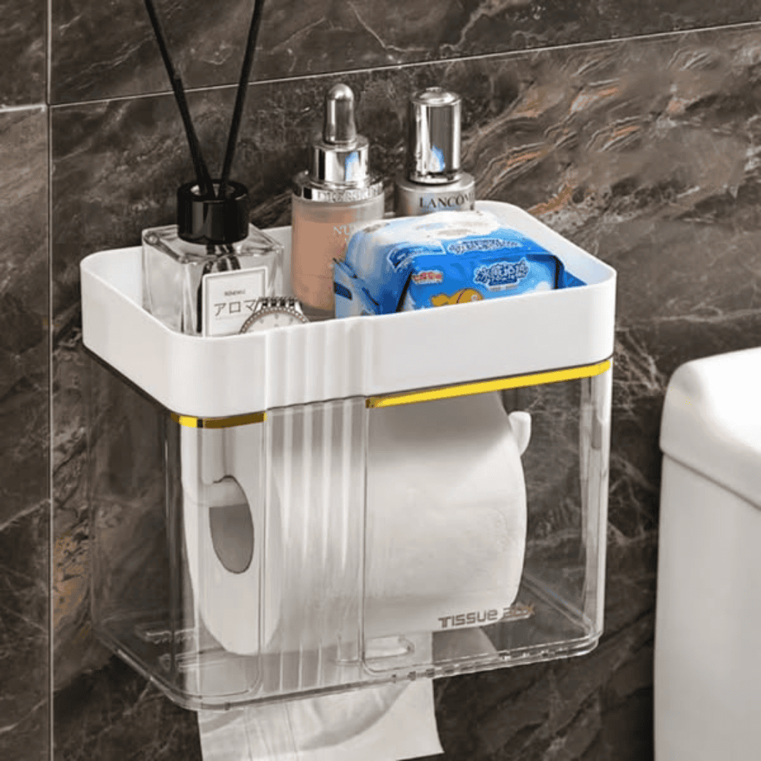 Gold Plated Wall Mounted Tissue Box