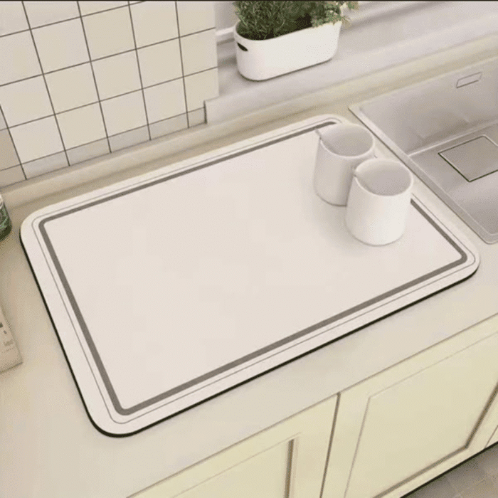 Super Absorbent Non-Slip Dish Drying Mat