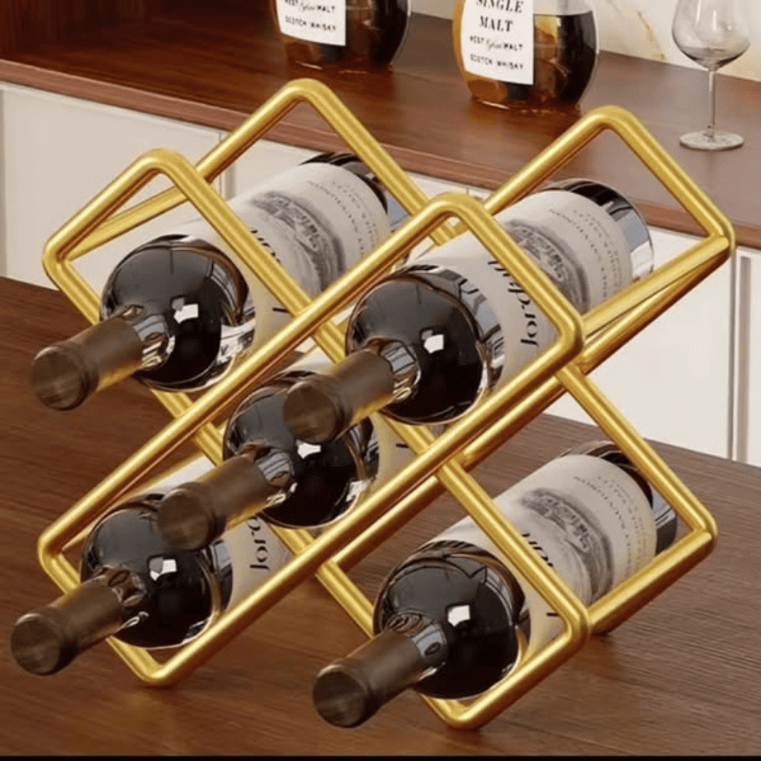 Carbon Metal Wine Holder