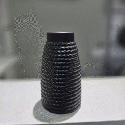 Black Ceramic Vase