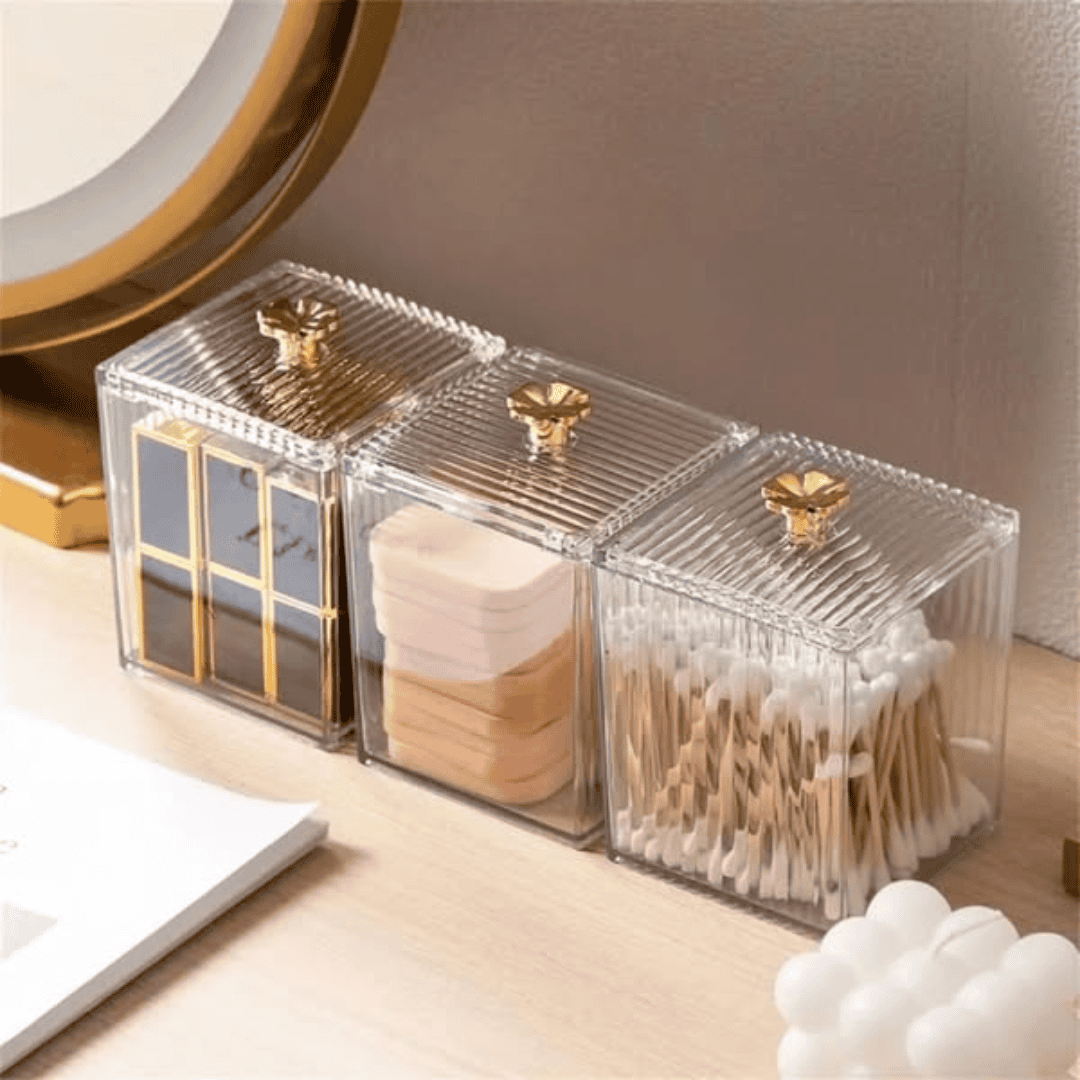 Single Multifunction Makeup Cotton Pad Storage Box