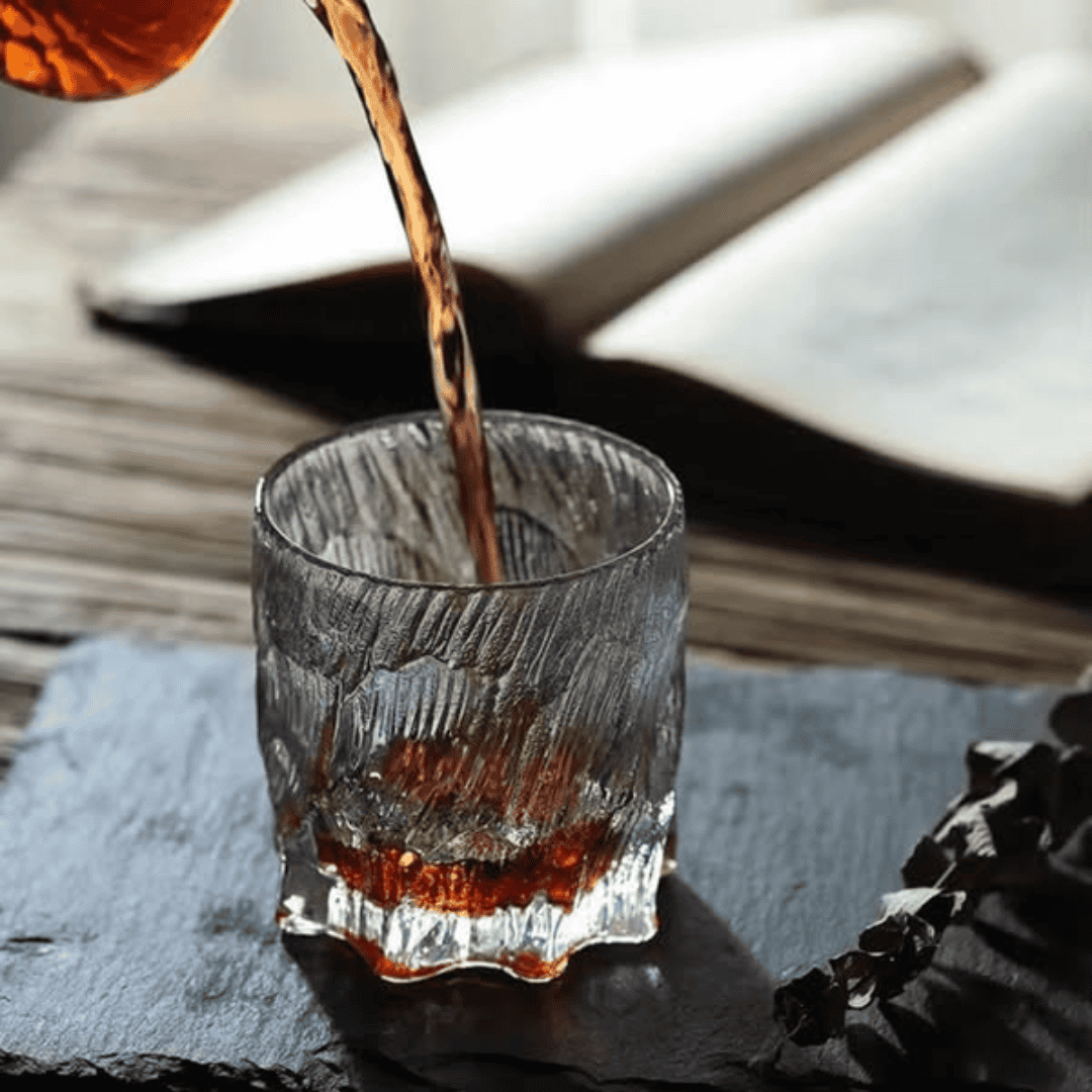 6Pcs Heavy Borosilicate Whiskey Glass