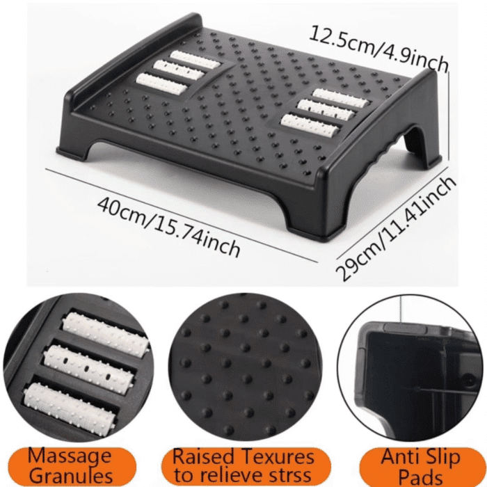 Nonskid Foot Rest Toilet Stool for Rest and Pain Relief