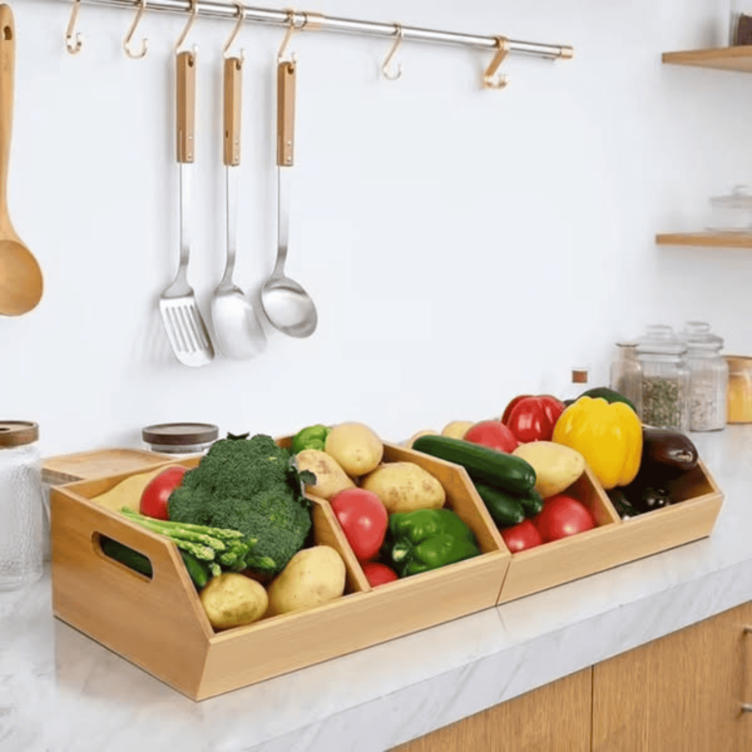 Bamboo Pantry Organizer