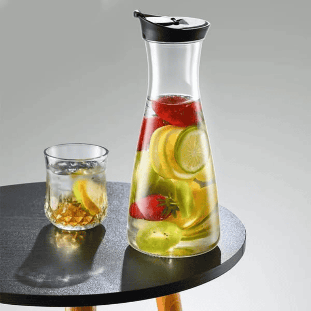 3Pcs Glass Water Pitcher Set