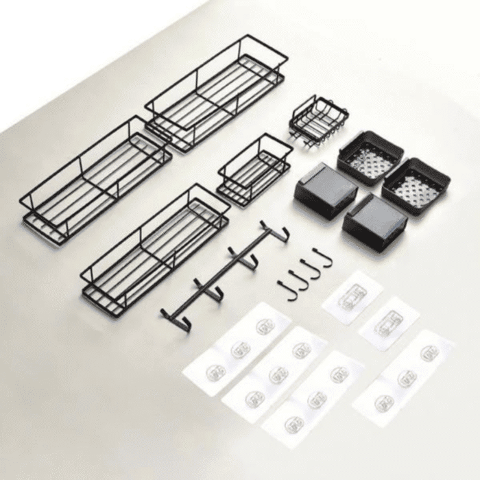 Eight-Piece Bathroom Organizer Set