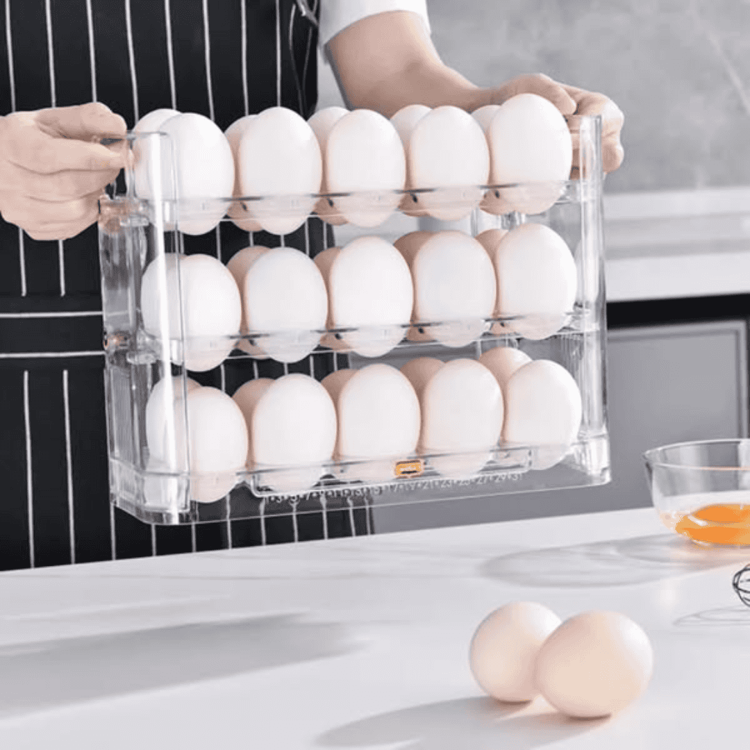 Autoflip Fridge Egg Storage Plastic Box