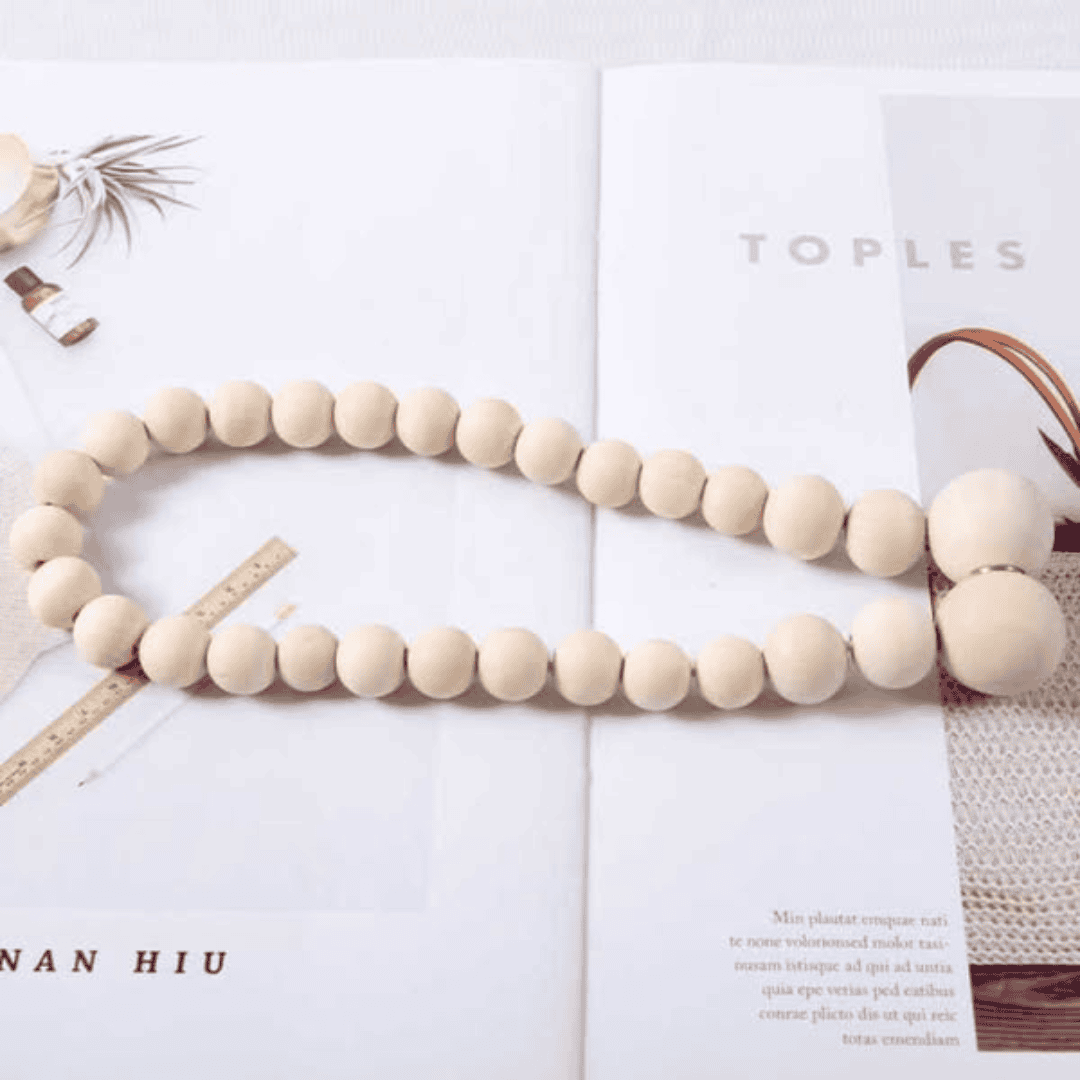 2pcs Magnetic Curtain Binding Straps with Solid Wood