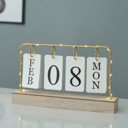 Desktop Calendar with Light