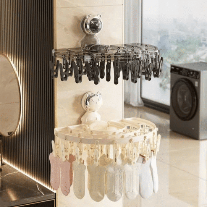 Wall Mounted Clothes and Socks Rack