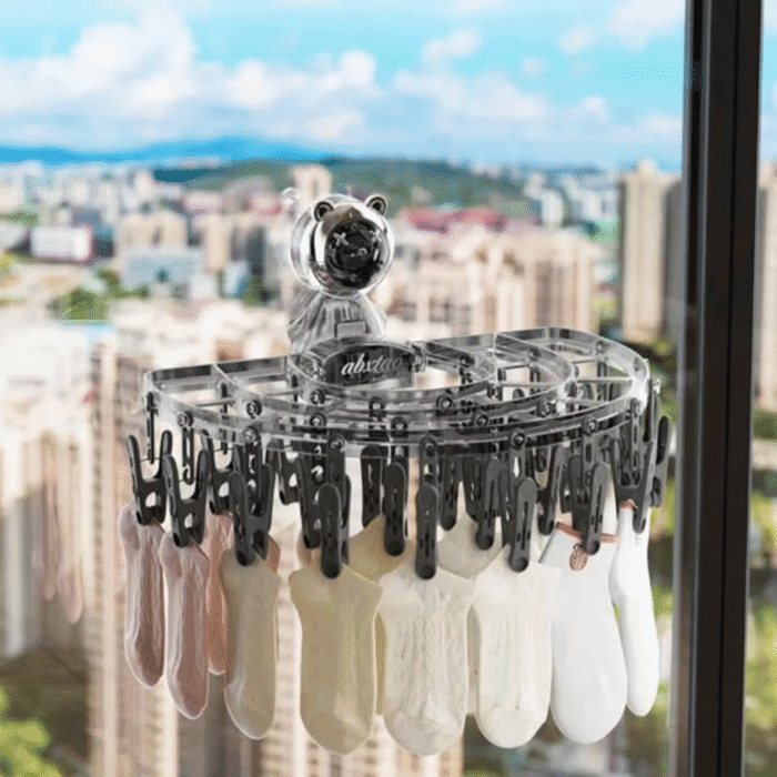 Wall Mounted Clothes and Socks Rack