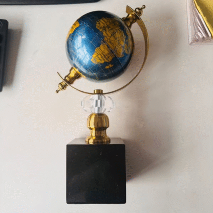 World Globe Marble Base Home/Office Decor Ornament Gift