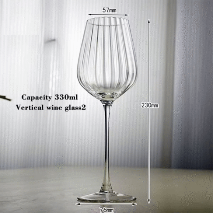 6Pcs Crystal Wine Glass