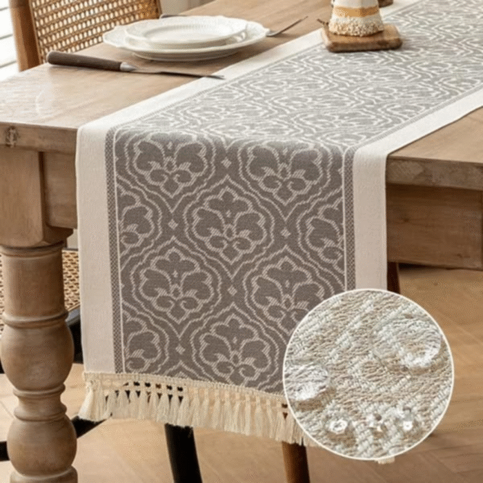 Braided Cotton Linen Table Runner