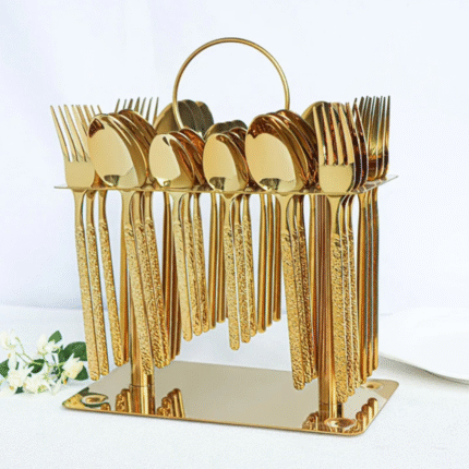 36pcs Gold Cutlery Set