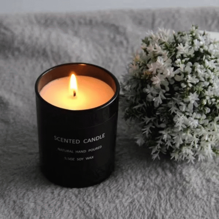 Soy Wax Scented Candle In Glass Jar - Luvly Household Collections
