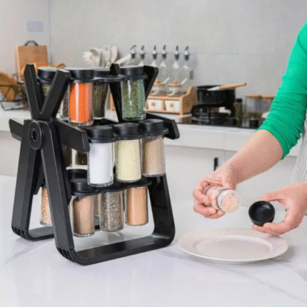 18Pcs Rotating Spice Rack