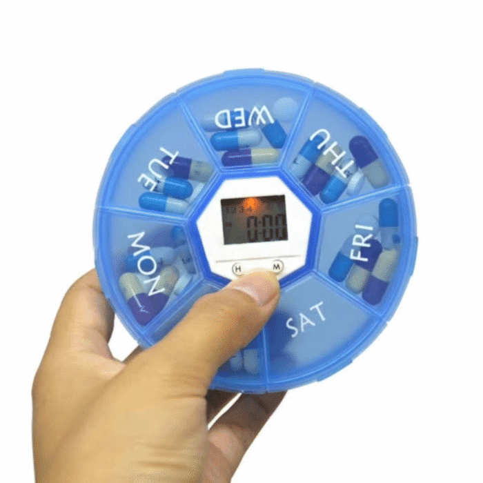 Storage Case / Pill Dispenser with Alarm Clock