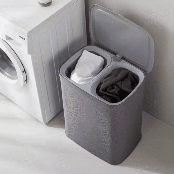50L Partitioned Laundry Basket
