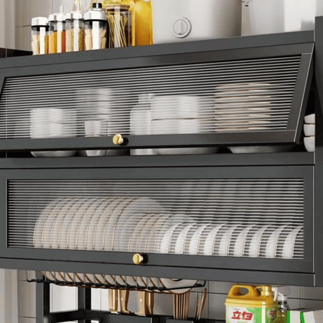 Double Over the Sink Rack with Glass Acrylic Cover