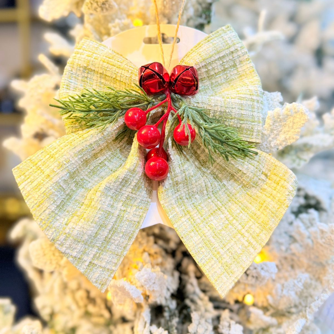 Checked Christmas Bow