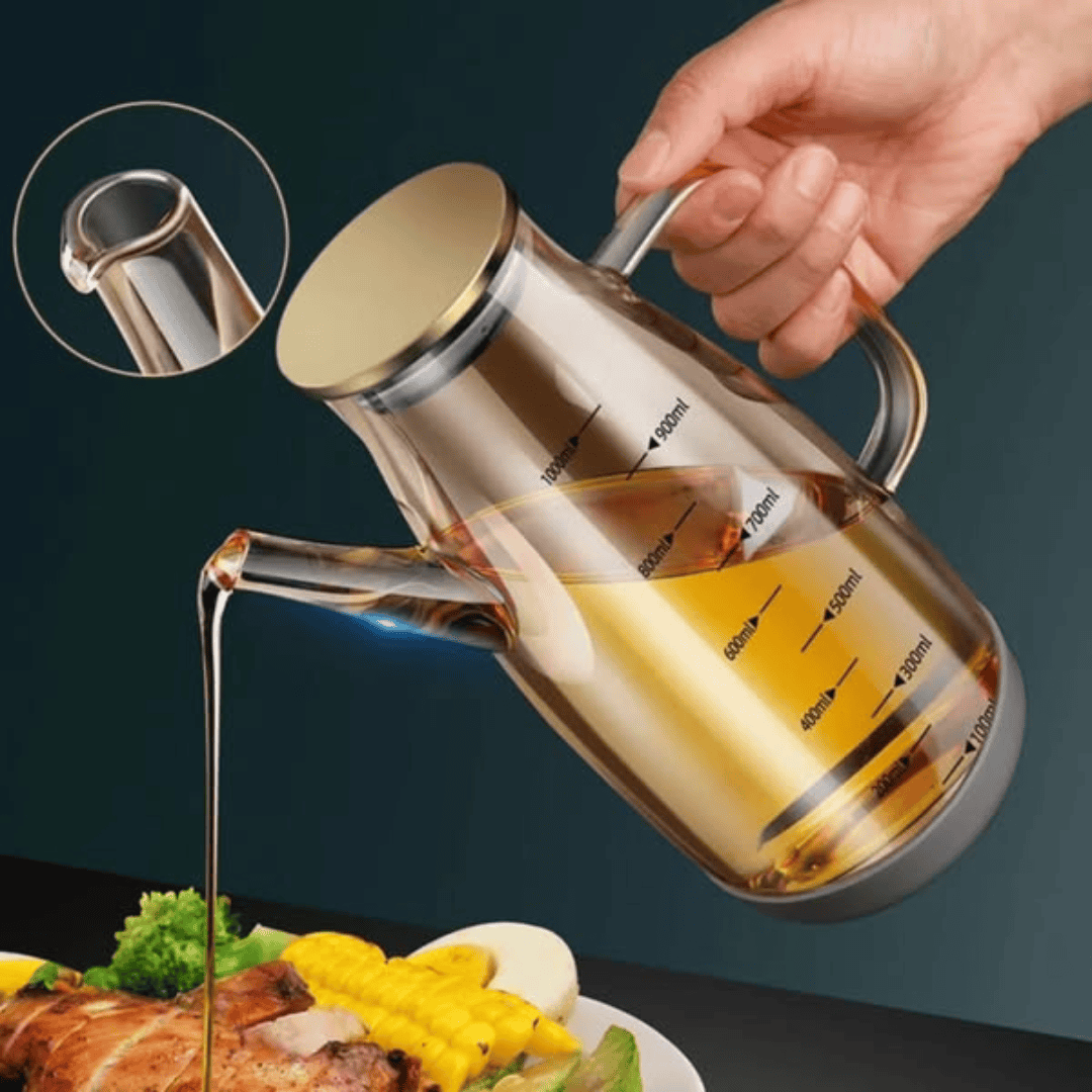 Borosilicate Glass Oil Bottle With Silicone Base