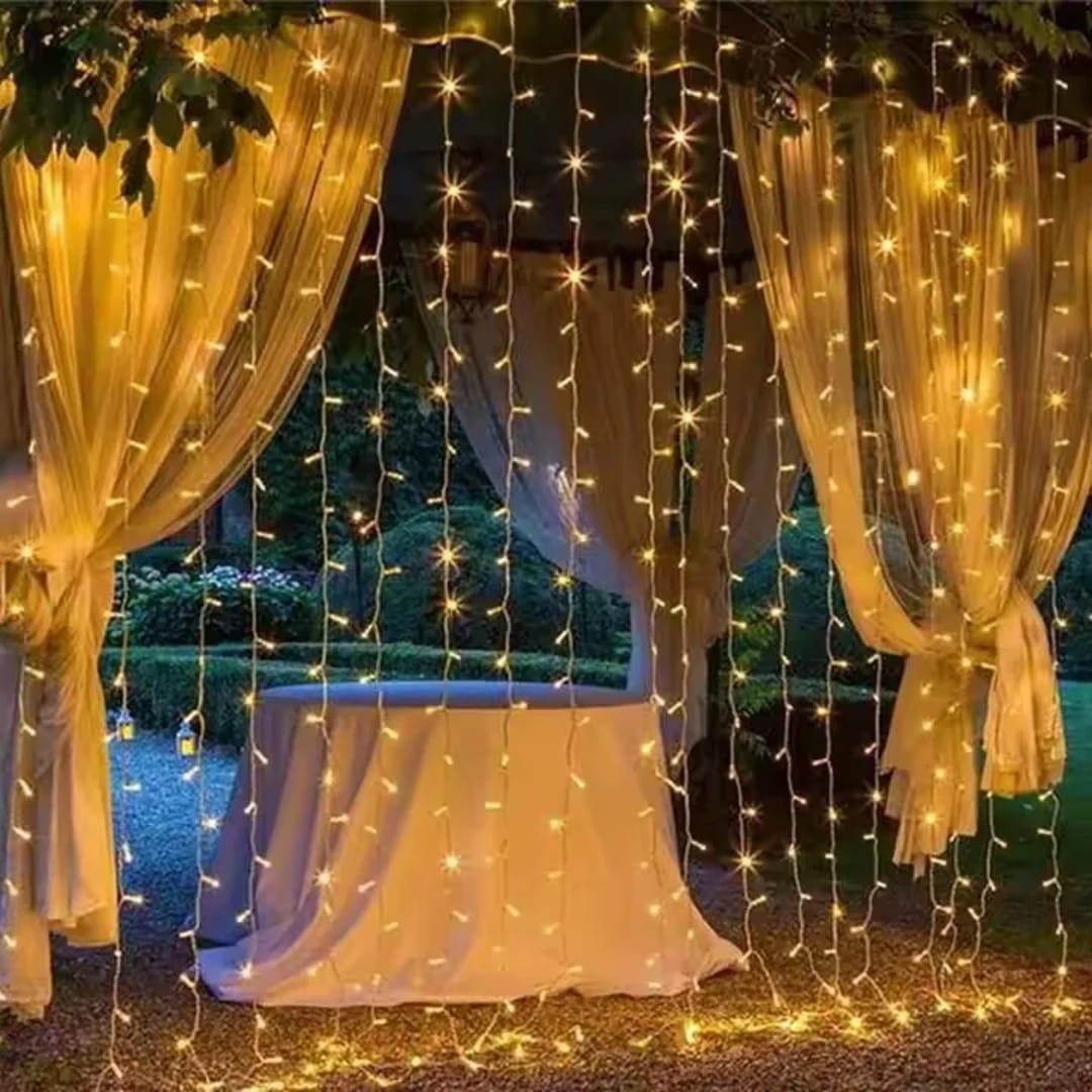 3M × 3M Curtain Lights with Remote