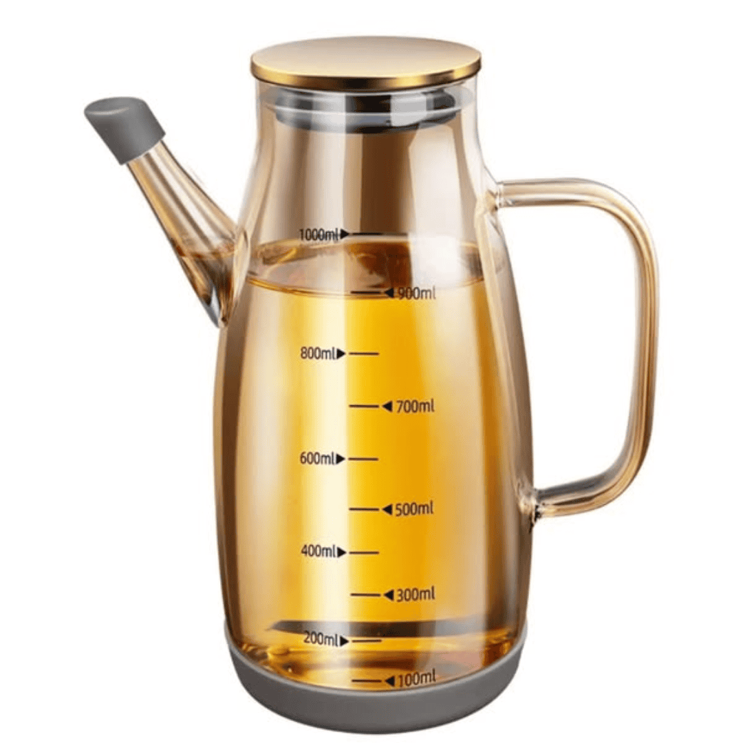 Borosilicate Glass Oil Bottle With Silicone Base