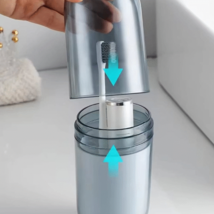 4 in 1 Cups Portable Large Capacity Travel Toothbrush Holder