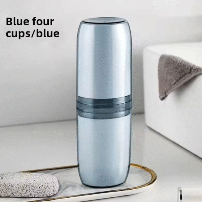 4 in 1 Cups Portable Large Capacity Travel Toothbrush Holder