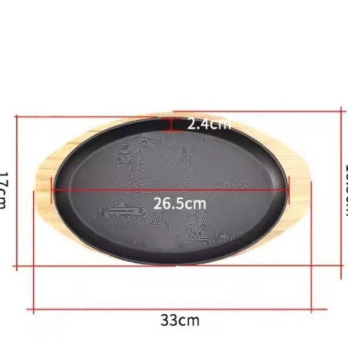 Heavy Gauge 1kg Sizzling Plate