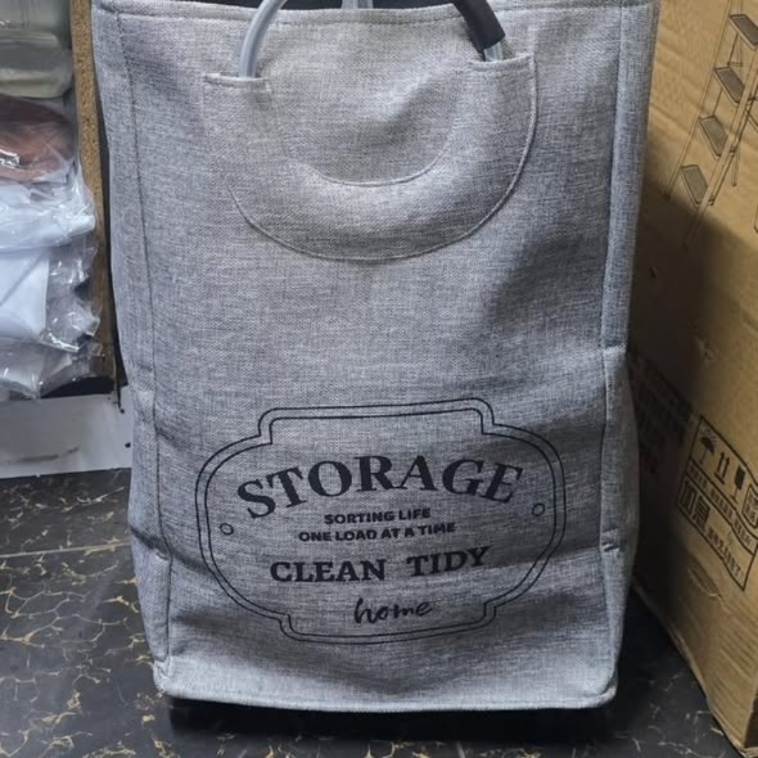 Laundry Basket with Movable Wheels