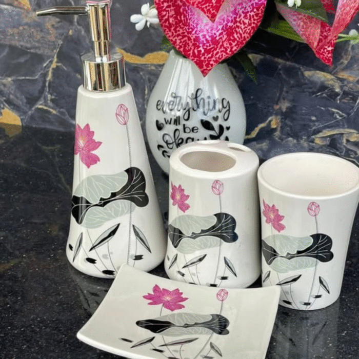 4 Pcs Bathroom Accessories Set