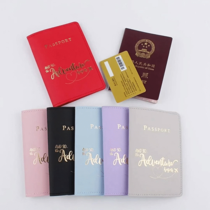 PU Leather Passport Cover Holder