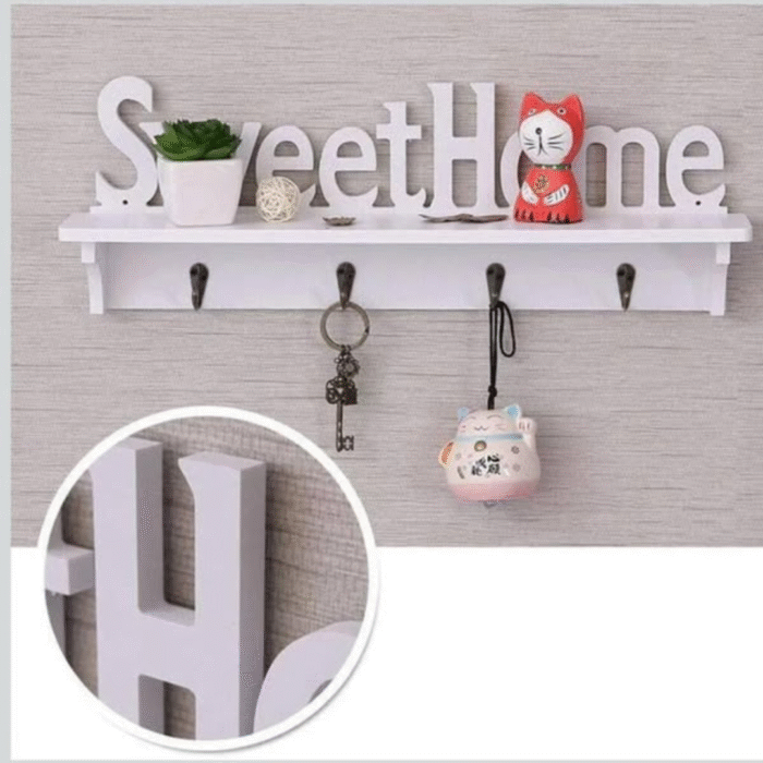 Key Holder Sweet Home Wall Mounted Rack