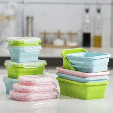 4Pcs Collapsible Silicone Food Containers