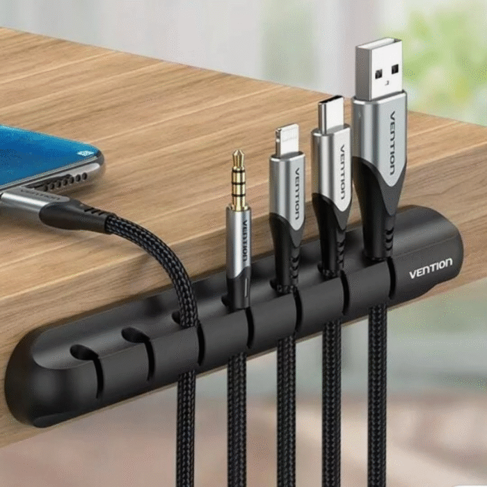 7 Slot Cord Desk Holder