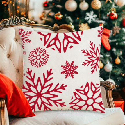Heavy Linen Christmas Throw Pillow Covers