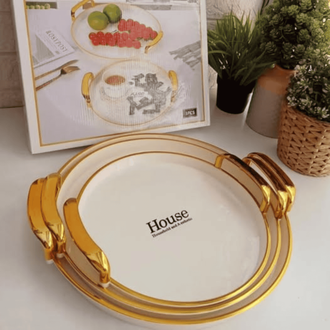 Set of 3 Round Trays