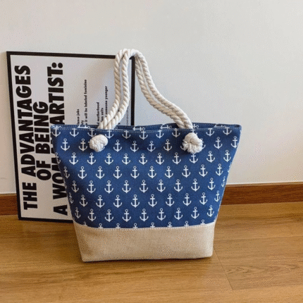 Striped Tote Bag