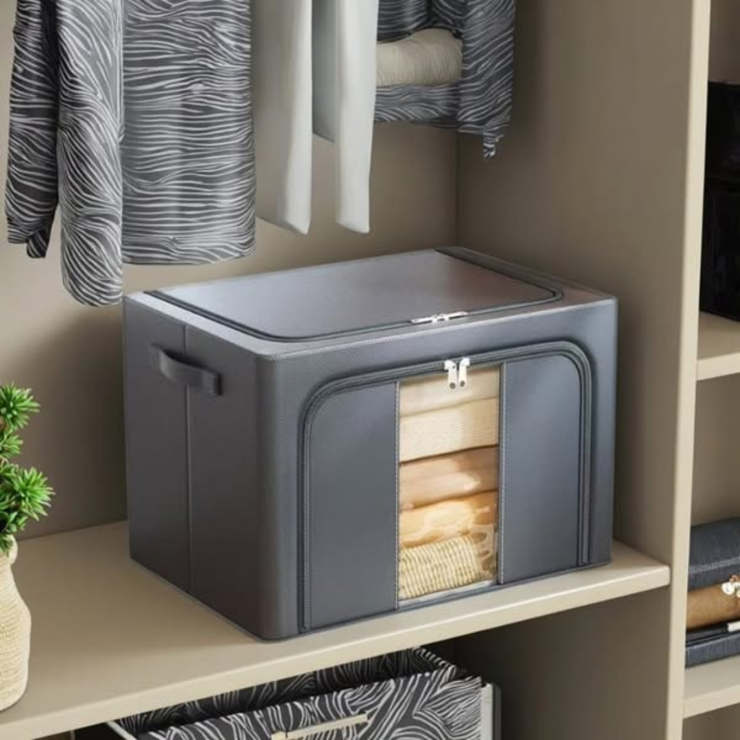 Storage Boxes with Metallic Frame