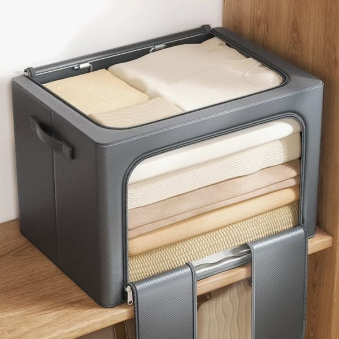 Storage Boxes with Metallic Frame