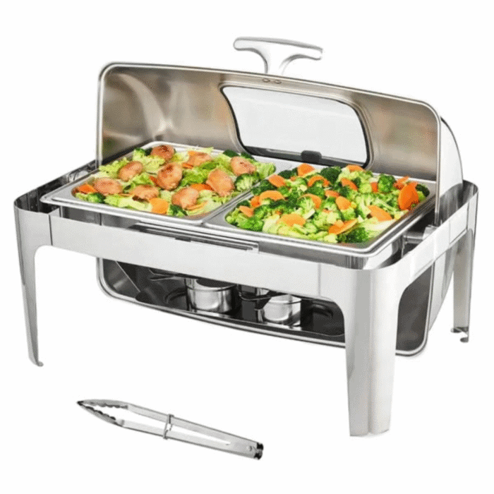 9L Rectangular Roll Top Chafing Dish
