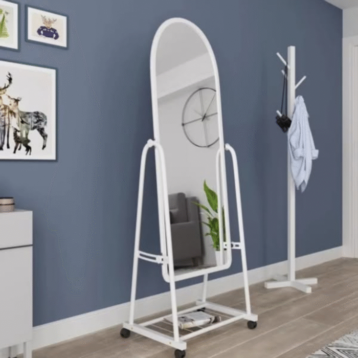 Metal Framed Decorative Dressing Standing Mirror