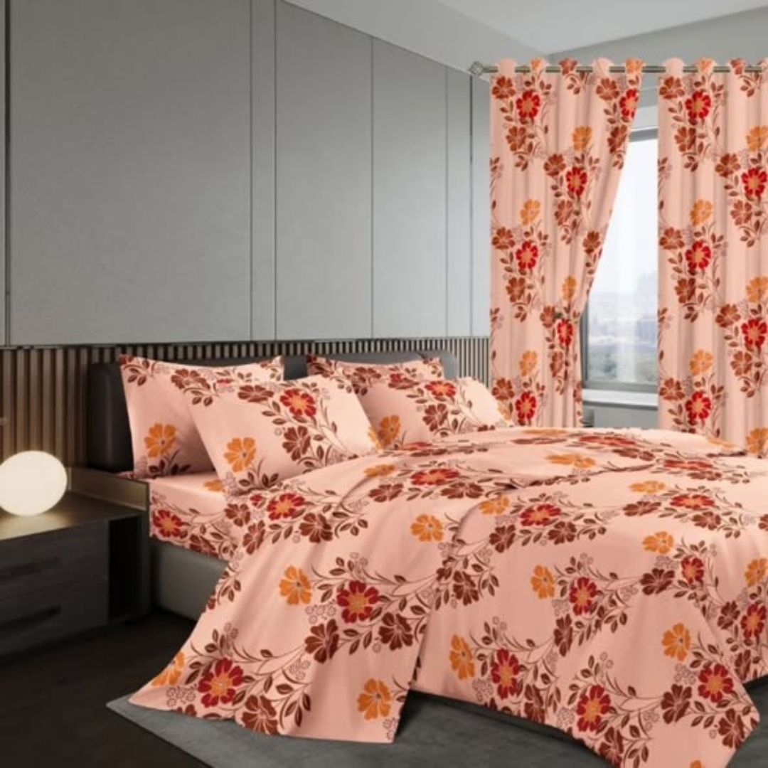 Woolen Duvet with Matching Curtains