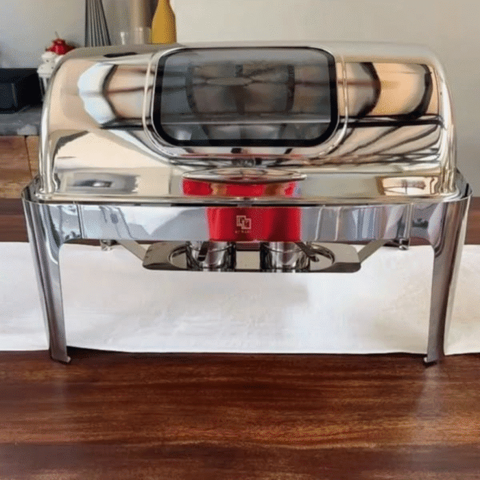 9L Rectangular Roll Top Chafing Dish