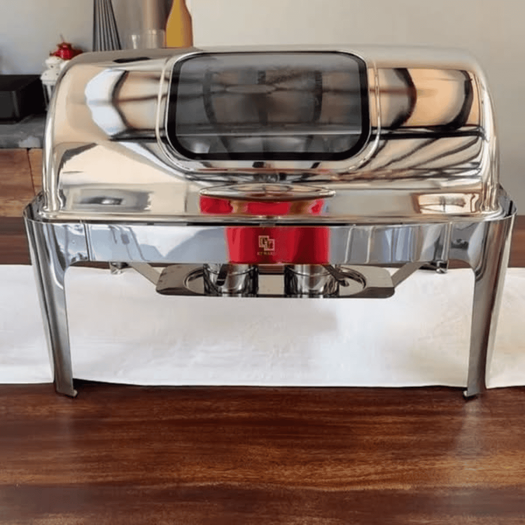 9L Rectangular Roll Top Chafing Dish