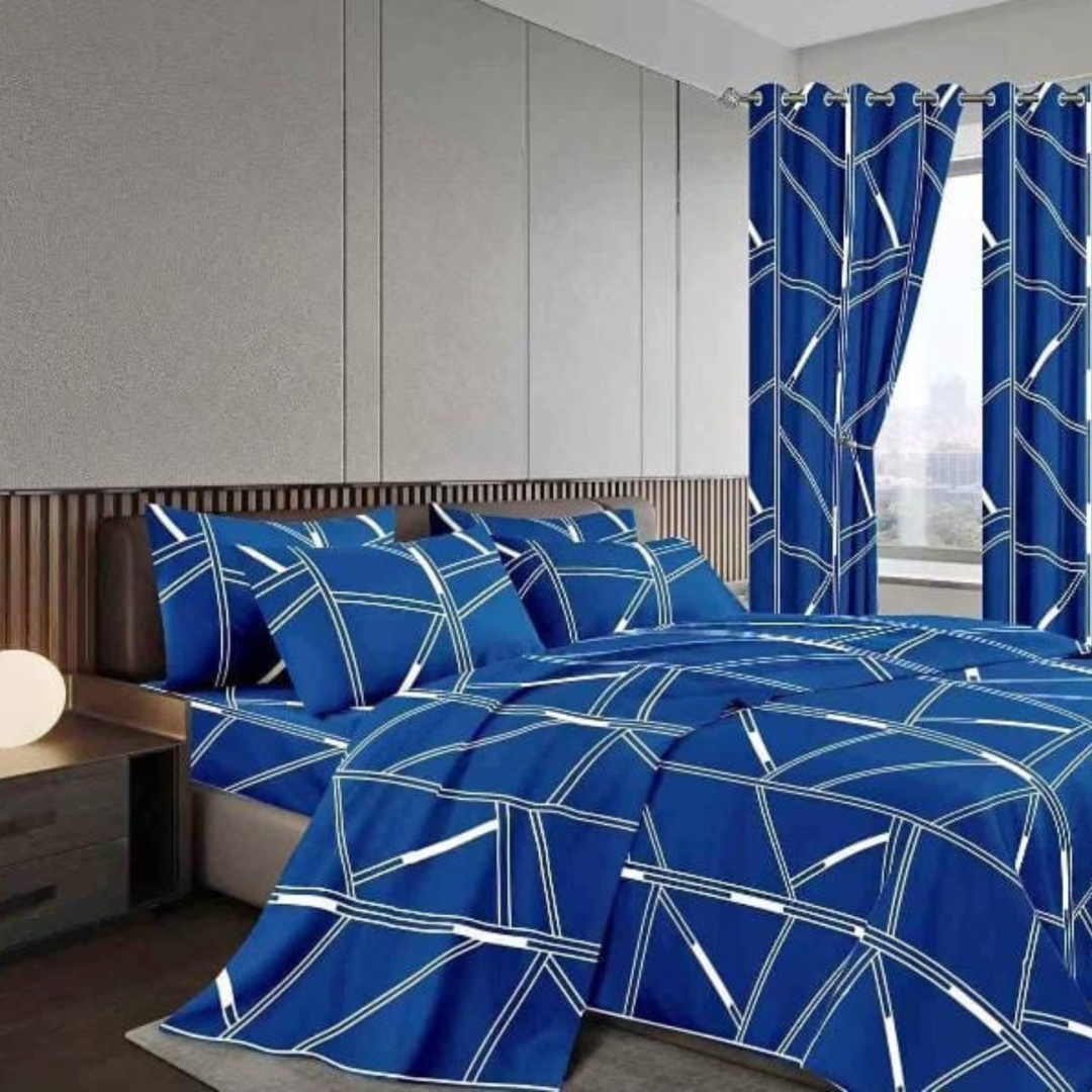 Woolen Duvet with Matching Curtains